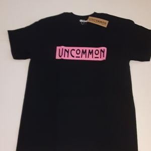 Black and pink UNCoMMoN Brand T-Shirt